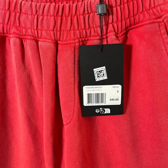 NWT The Kooples Vibrant Red Joggers, Small Petite or Small.  Size 1 - Picture 3 of 4